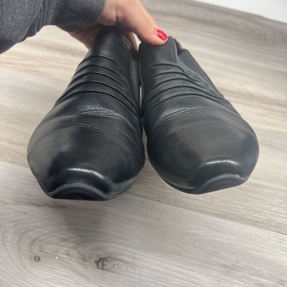 Josef Seibel Tina Ruched Slip On Shoes Size 10 41 Black Low Heel Comfort Cuban - Picture 5 of 10